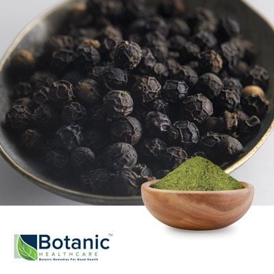 Piper nigrum (Black pepper) extract 95% Organic (BioPepper95) by Botanic Healthcare