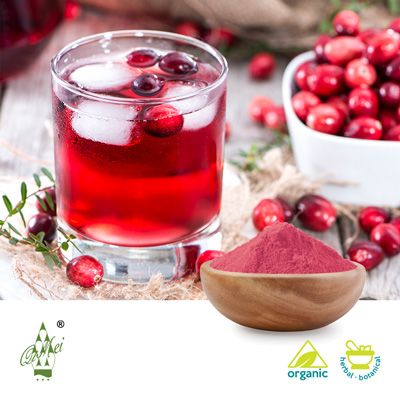 Organic Cranberry Juice Powder (BRC Certified Factory) by Qimei