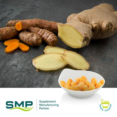 95% Turmeric + Ginger & Black Pepper Gummies (Natural Peach Flavor) by SMP