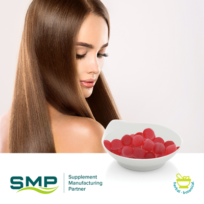 Vegan Biotin Gummies with Coconut Oil (Strawberry Flavor) by SMP