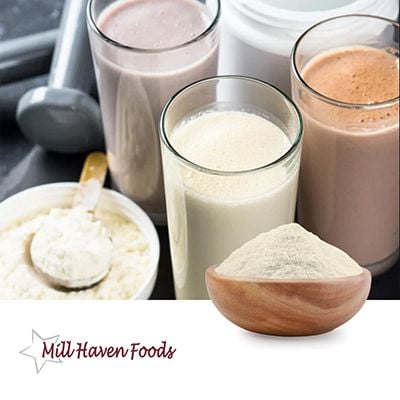Instant Whey Protein Concentrate 80% w/ Soy Lecithin by Mill Haven Foods
